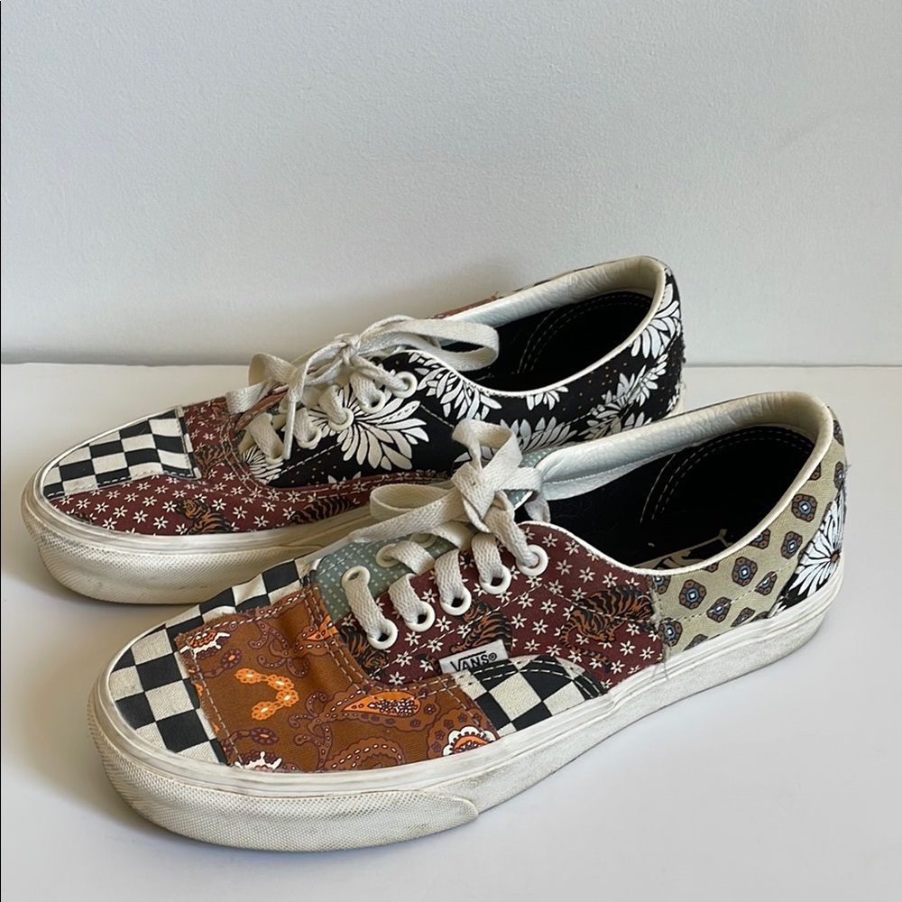 Vans Black And White Patchwork Design Classics - image 1